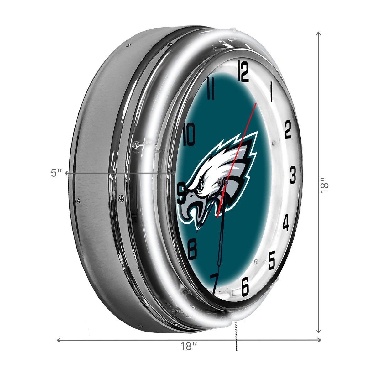 Philadelphia Eagles 18in Neon Clock