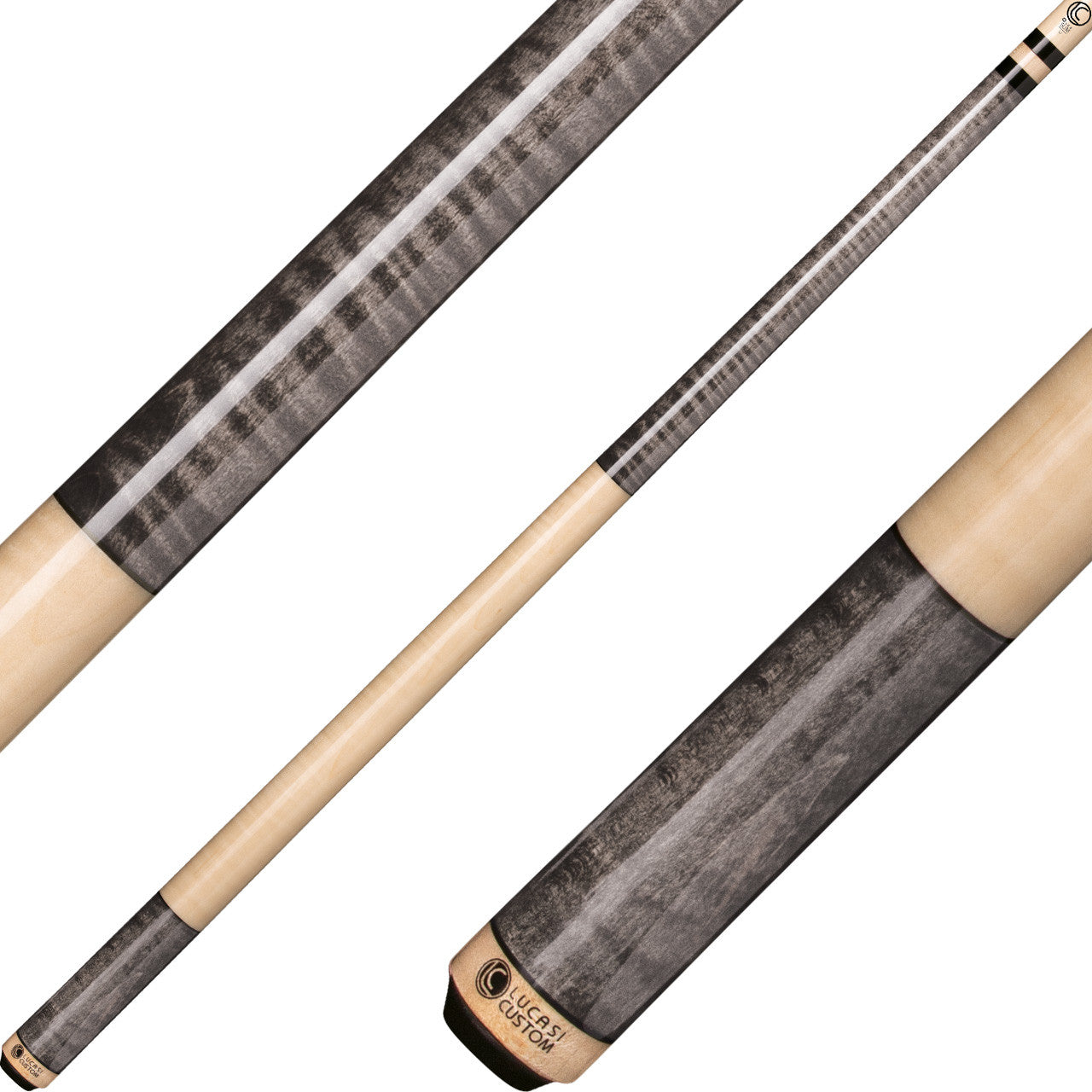 Lucasi Custom Hybrid LZC5 - SMOKE BIRDSEYE, NAT. MAPLE WRAP, 11.75MM