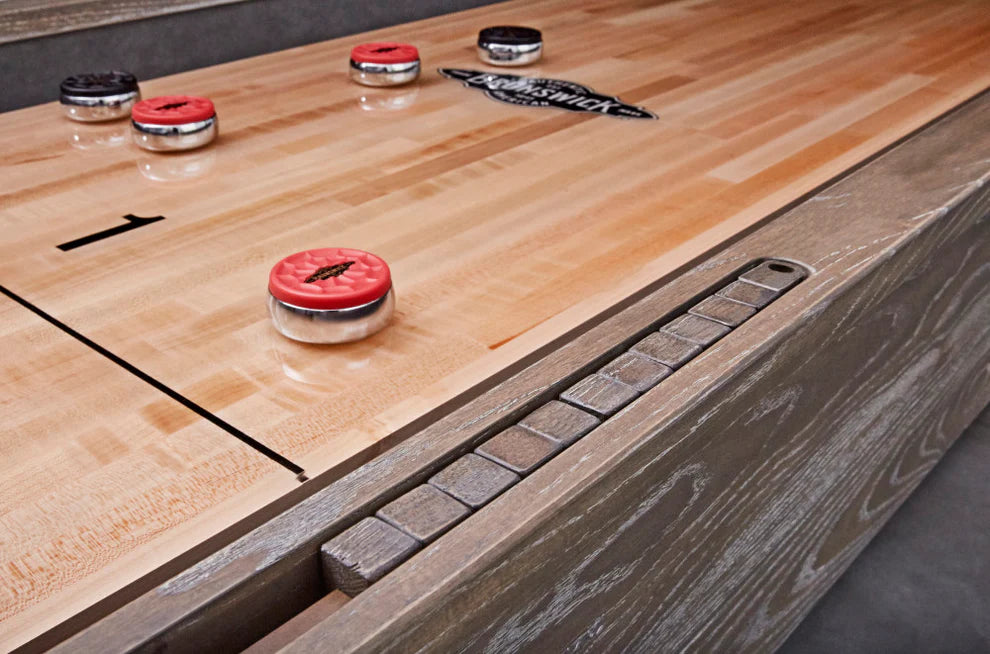 Brunswick Brixton Shuffleboard, Driftwood Finish