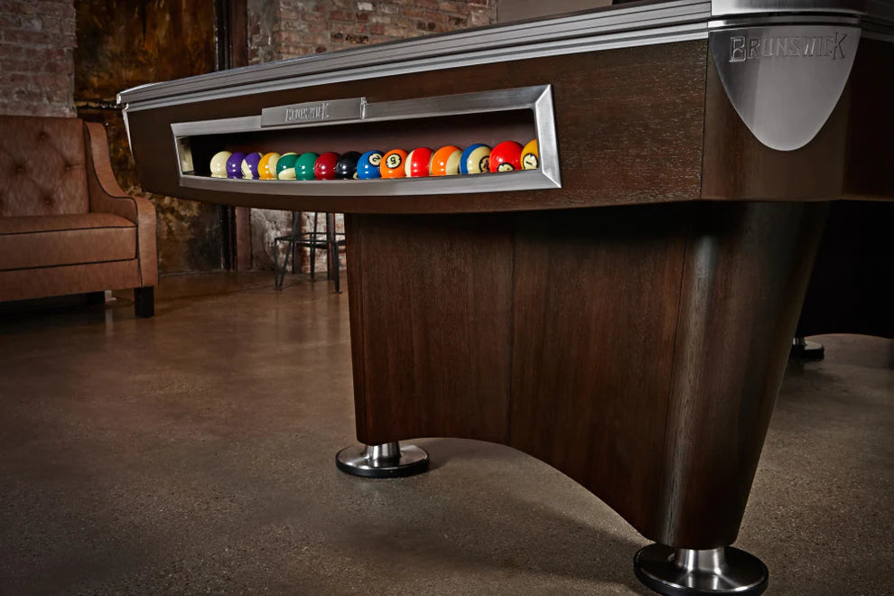 Brunswick Gold Crown VI Pool Table, 8'