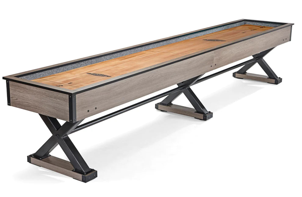 Brunswick Premier Shuffleboard, Weathered Oak Finish
