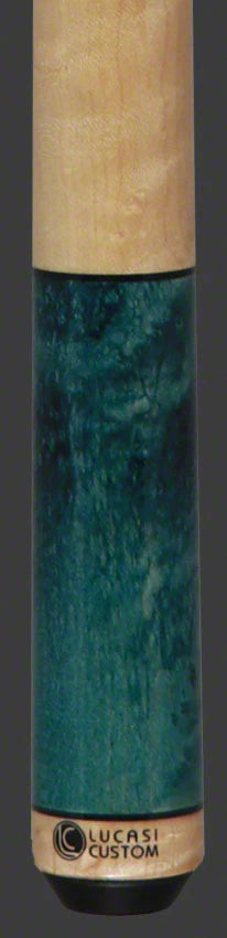 Lucasi Custom Hybrid LZC3 - TEAL SUPER BIRDSEYE, NAT. MAPLE WRAP