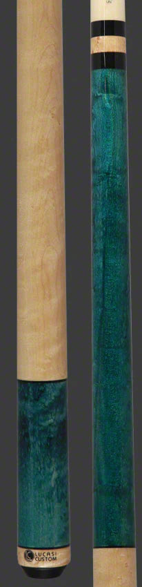 Lucasi Custom Hybrid LZC3 - TEAL SUPER BIRDSEYE, NAT. MAPLE WRAP
