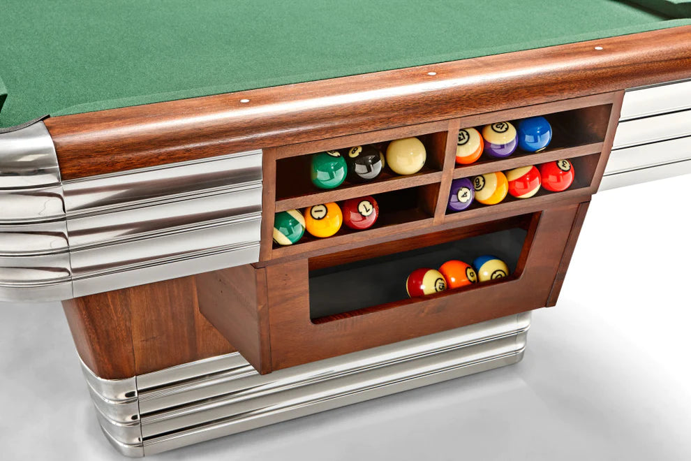 Brunswick Centennial Pool Table, Rosewood & Chrome